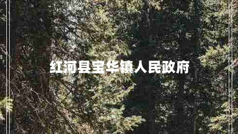 紅河縣寶華鎮(zhèn)人民政府