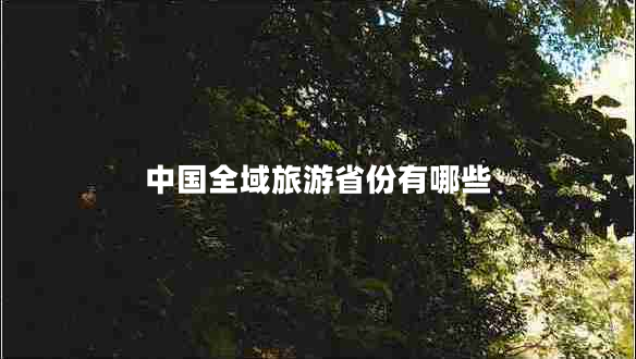 中國(guó)全域旅游省份有哪些