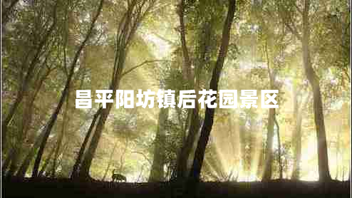 昌平陽坊鎮(zhèn)后花園景區(qū)