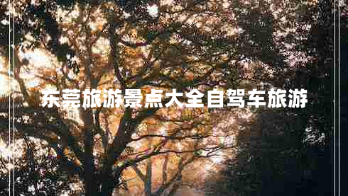 東莞旅游景點(diǎn)大全自駕車旅游