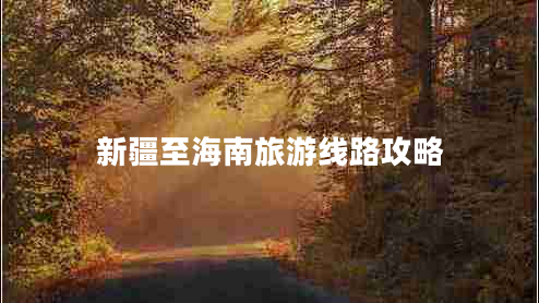 新疆至海南旅游線路攻略