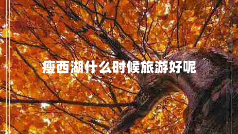 瘦西湖什么時(shí)候旅游好呢