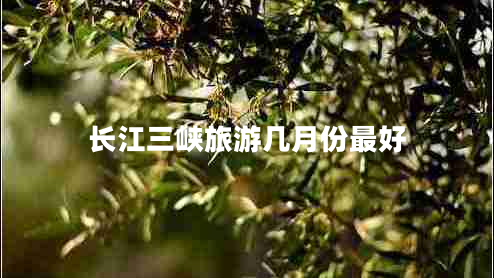 長江三峽旅游幾月份最好
