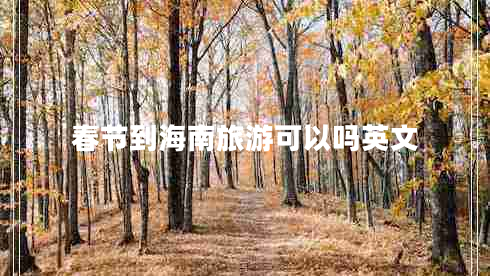 春節(jié)到海南旅游可以嗎英文