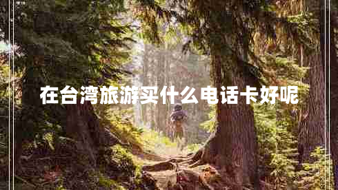 在臺(tái)灣旅游買什么電話卡好呢
