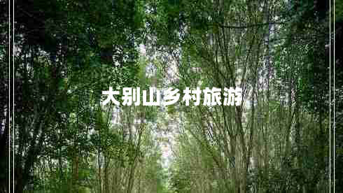 大別山鄉(xiāng)村旅游