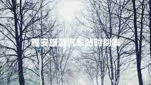 雅安旅游汽車站時(shí)刻表