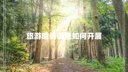 旅游暗訪調(diào)查如何開展