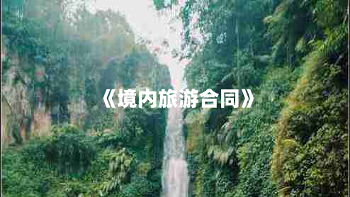 《境內(nèi)旅游合同》