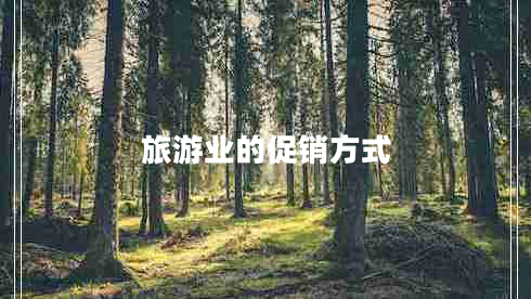 旅游業(yè)的促銷方式