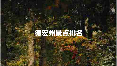 德宏州景點排名