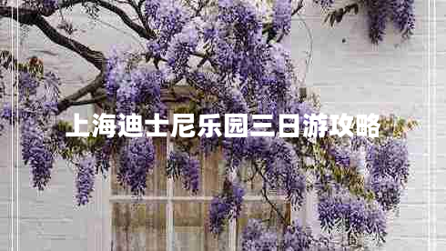 上海迪士尼樂園三日游攻略