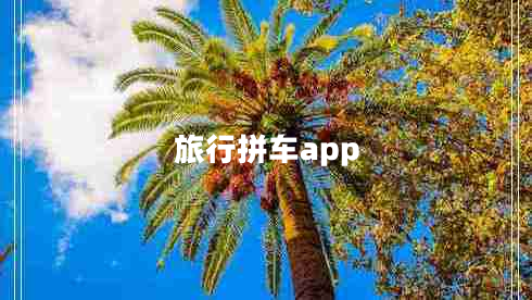 旅行拼車app