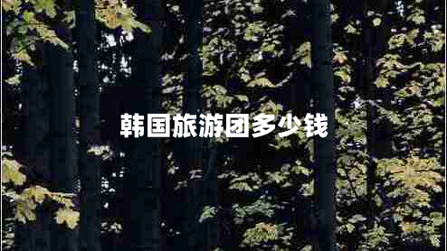 韓國旅游團多少錢
