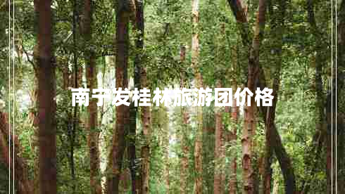 南寧發(fā)桂林旅游團價格