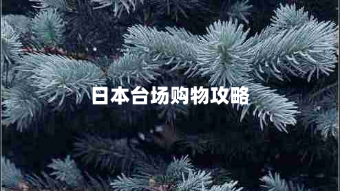 日本臺(tái)場(chǎng)購(gòu)物攻略