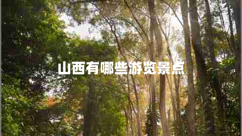 山西有哪些游覽景點