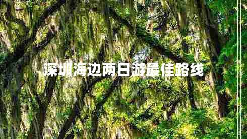 深圳海邊兩日游最佳路線