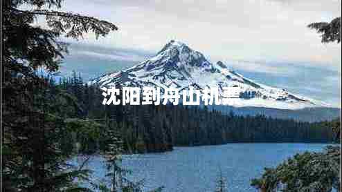 沈陽到舟山機票