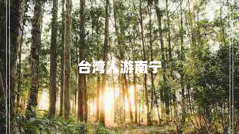 臺灣人游南寧