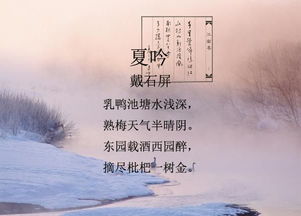 夏天詩(shī)句古詩(shī)