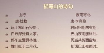 描寫山脈的詩(shī)句古詩(shī)