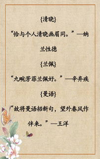 有深意的古詩句取名字