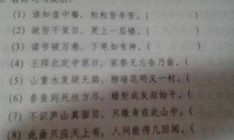 詩句,成語