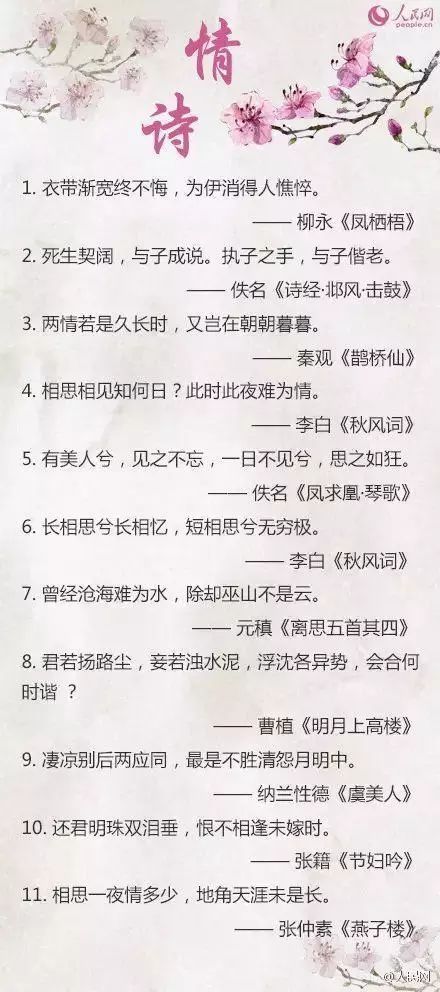 關于人與人之間愛的詩句