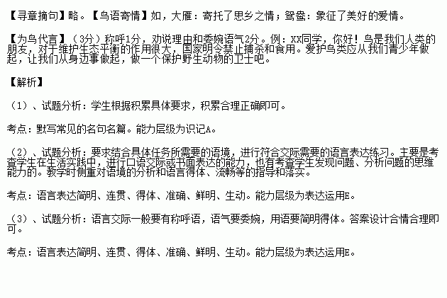 含鳥字的兩句古詩句