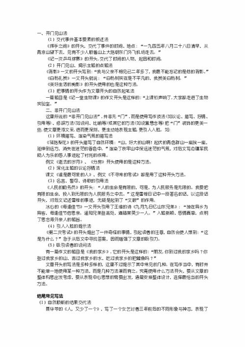景物描寫法開頭小學作文范例