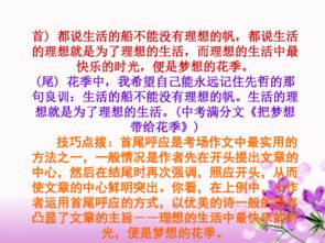 中考必備語文作文開頭結(jié)尾