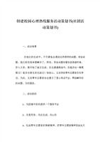 心理社活動(dòng)策劃書參考(創(chuàng)意社活動(dòng)策劃書參考)