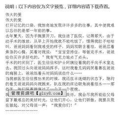 描寫偉大小人物的作文開頭