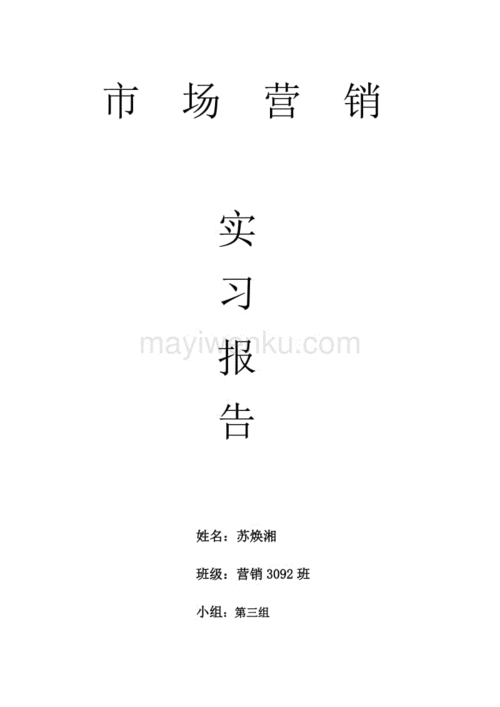 市場營銷實訓(xùn)報告范文(市場營銷實訓(xùn)報告)