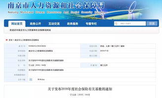 南京關于發(fā)布年度社保有關基數的通知(南京社?；鶖涤嬎闫?