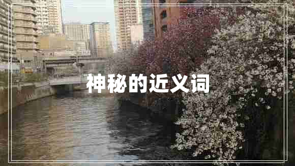 神秘的近義詞