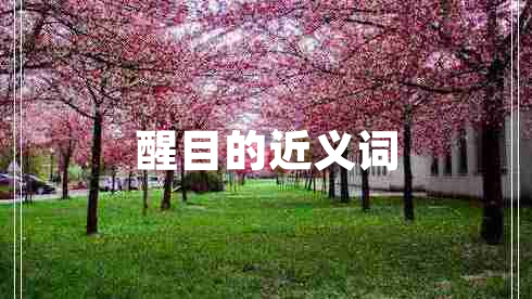 醒目的近義詞