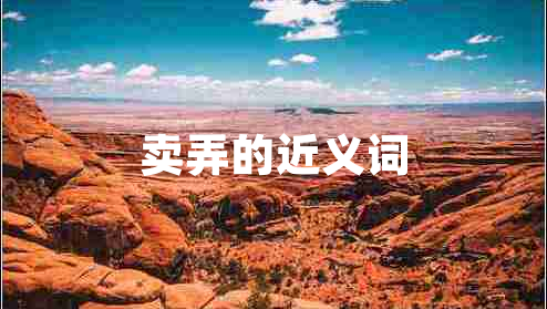 賣(mài)弄的近義詞