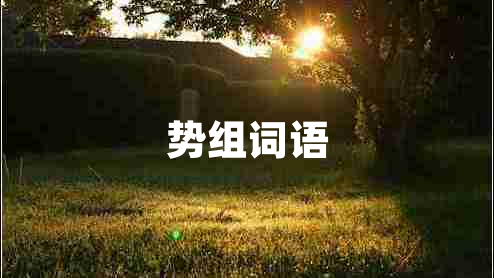 勢組詞語