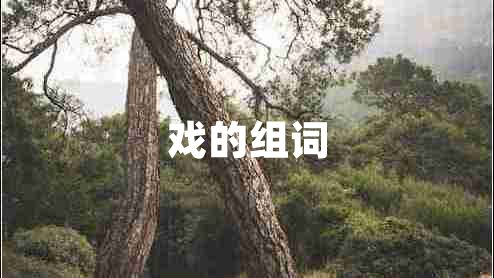 戲的組詞