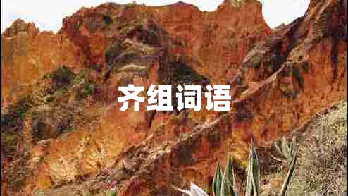 齊組詞語