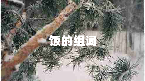 飯的組詞