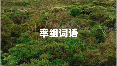 率組詞語