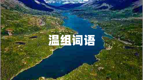 溫組詞語