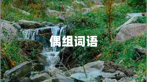 偶組詞語