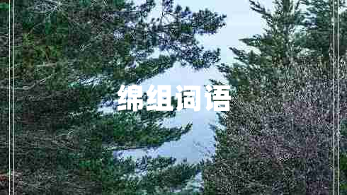 綿組詞語