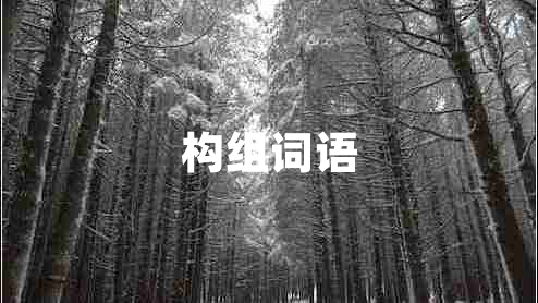 構(gòu)組詞語