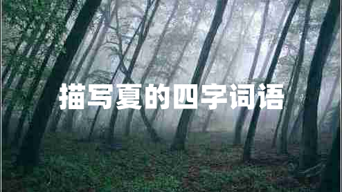 描寫夏的四字詞語