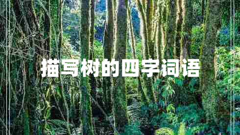 描寫樹的四字詞語